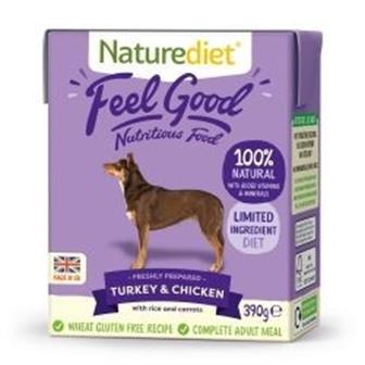 Naturediet Feelgood Turkey & Chicken 390g thumbnail