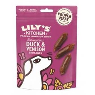 Lily's Kitchen Duck & Venison Sausage Treats 70g thumbnail 