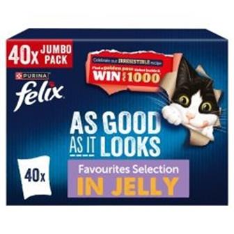 Felix AGAIL Favourites Selection in Jelly 40 Pouches x 85g thumbnail