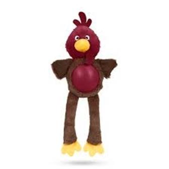 Petface Roxie Rubber Tum Christmas Turkey Dog Toy thumbnail