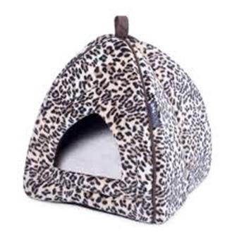 Petface Mollies Leopard Print Igloo Cat Bed thumbnail 