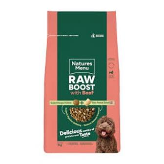 Natures Menu Raw Boost Complete Dog Food Beef 1.5kg thumbnail 