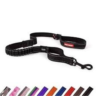 EzyDog Zero Shock Leash Black Denim 25