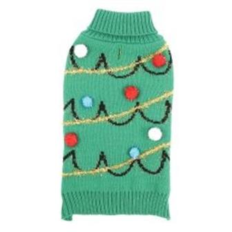 Happy Pet Green Bauble Christmas Sweater Small/Medium thumbnail 