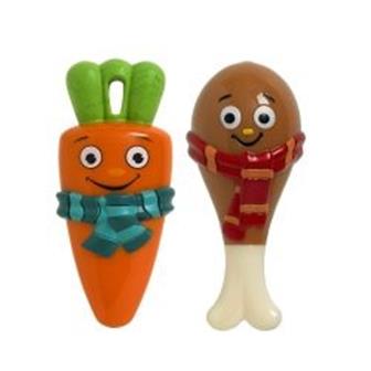 Good Boy Christmas Carrot/Drumstick Dog Toys thumbnail 