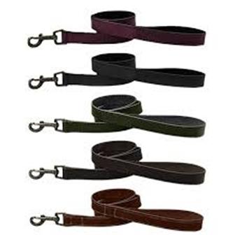 HugglePets Legacy Leather Lead Black 100cm thumbnail 