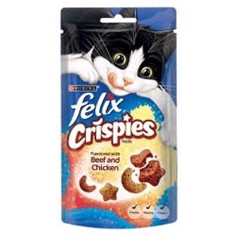Felix Crispies Beef & Chicken Treats 45g thumbnail