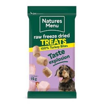 Natures Menu Raw Freeze Dried Turkey Bites 15g thumbnail 