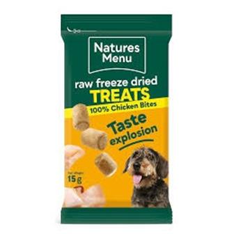 Natures Menu Raw Freeze Dried Chicken Bites 15g thumbnail 