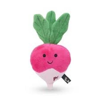 Petface Foodie Faces Rueban Radish Plush Dog Toy thumbnail