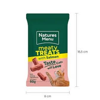 Natures Menu Meaty Cat Treats with Salmon 50g thumbnail 