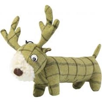 House of Paws Tweed Plush Stag Dog Toy thumbnail 