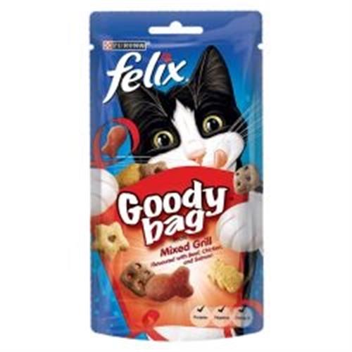 Felix Goody Bag Original Chicken Liver & Turkey Treats 60g Image 1