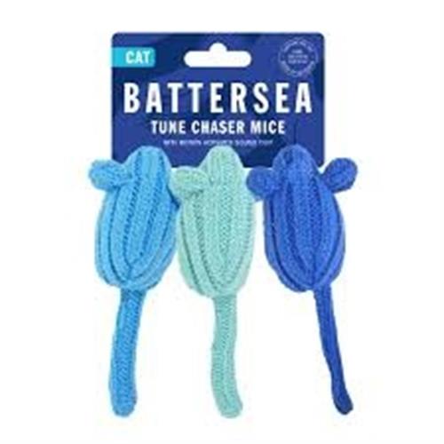 Battersea Tune Chaser Mice Cat Toy 3pk Image 1