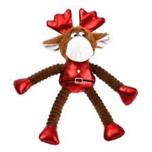 House of Paws Christmas Red Rudulph Rope Dog Toy Image 1