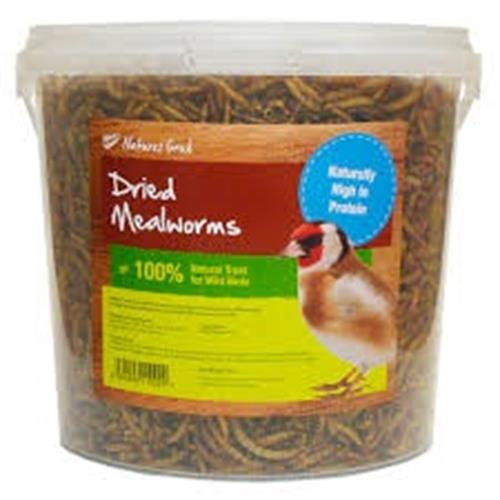 Love Wildlife Dried Mealworms Tub 400g Image 1