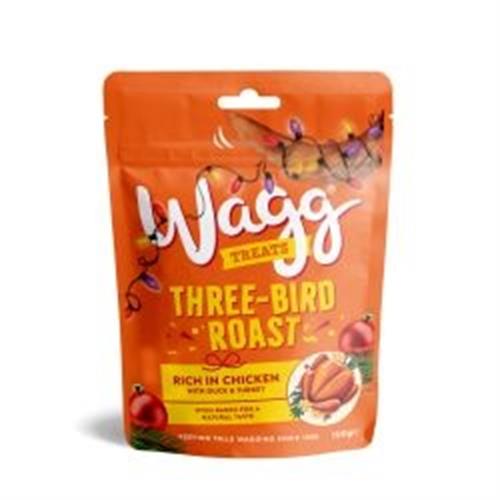 Wagg Three Bird Roast Christmas Treat 100g Image 1