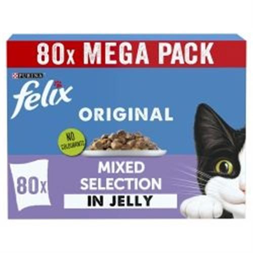 Felix Original Mixed in Jelly Selection 80 Pouches x 85g Image 1