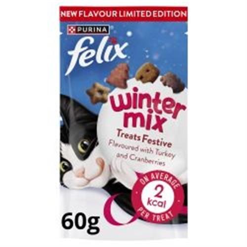 Felix Winter Mix Turkey & Cranberry Treats 60g Image 1