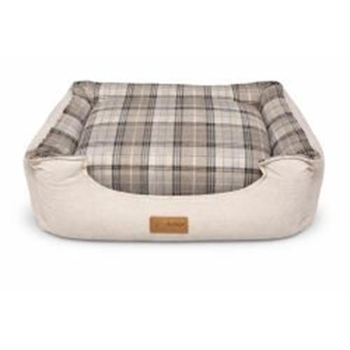 Dubex British Tartan Dog Bed Grey Large Image 1