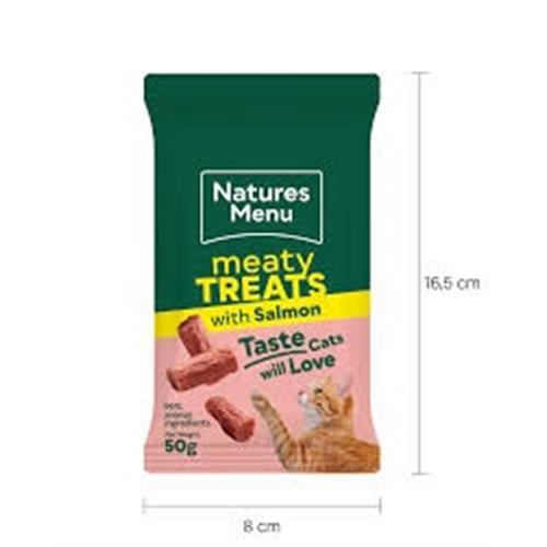Natures Menu Meaty Cat Treats with Salmon 50g Image 1